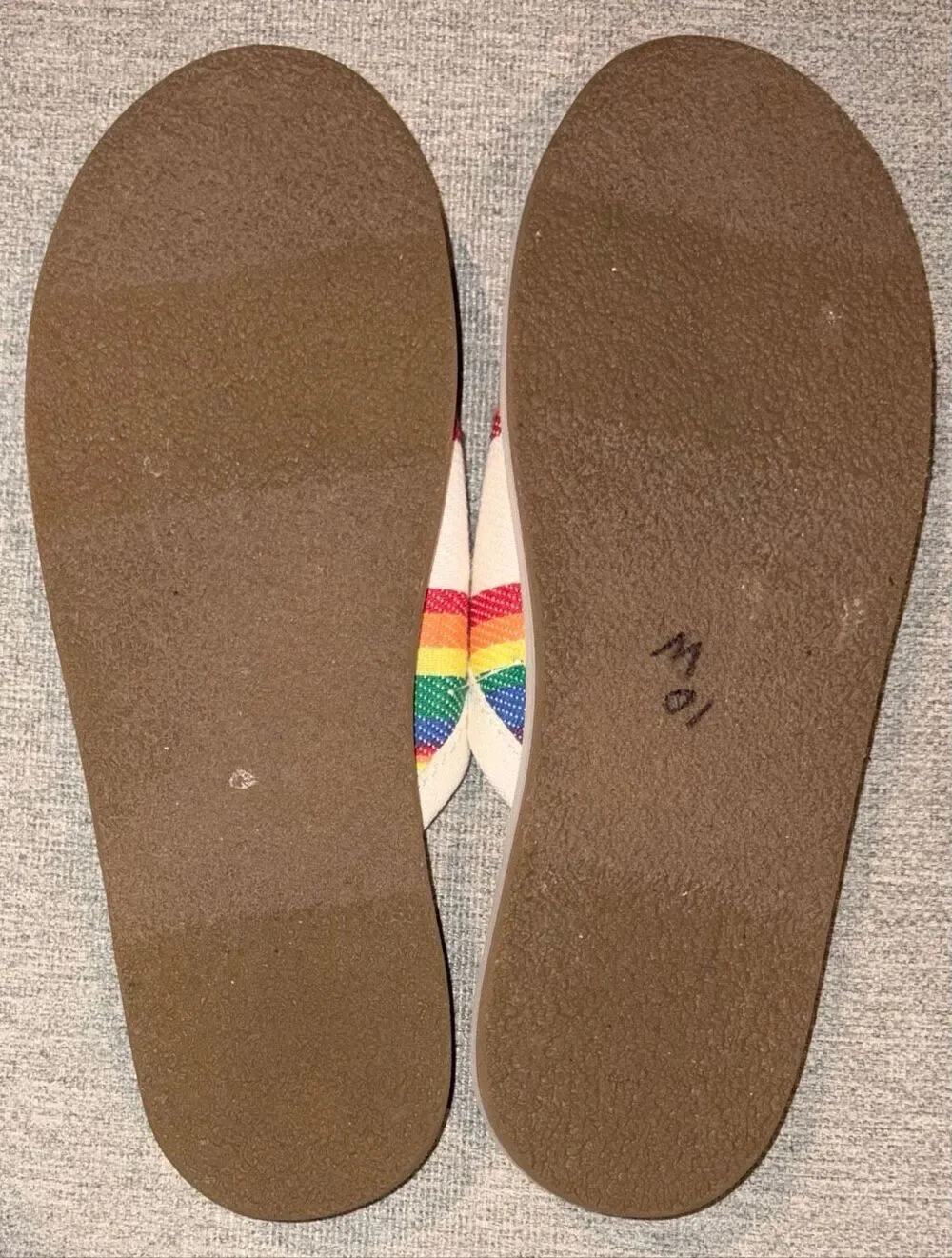 Sanuk x Pacific Pride We Got Your Back mules size 10